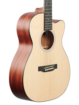 Martin 000Jr-10E Junior Acoustic Electric Guitar with Gigbag 2705417 Body Angled View